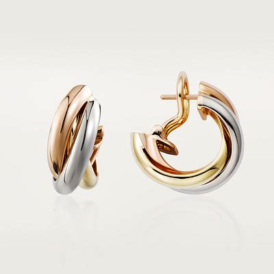 orecchini cartier trilogy trinity|cartier trinity gold earrings.